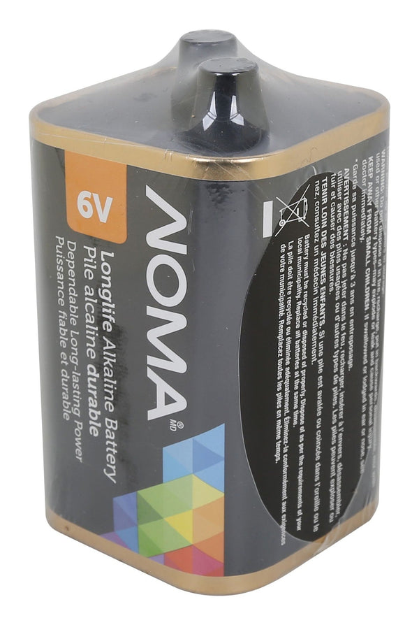 1-pk 6V / 6 Volt Square Alkaline Lantern Battery, Long Lasting K784