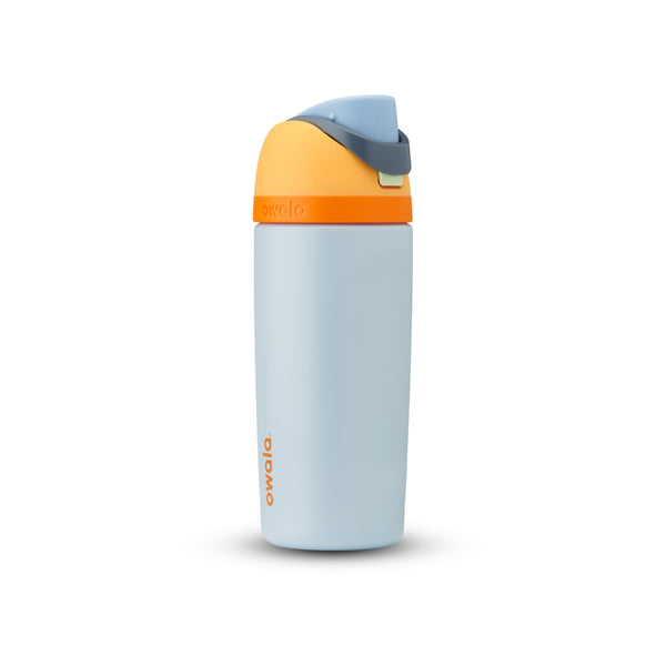 Kids’ Stainless Steel Insulated Portable Reusable Water Bottle, with Built-in Straw, Various Colours, 16-oz H572