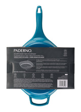 Enameled Cast Iron Frying Pan, Turquoise Blue, 10-in