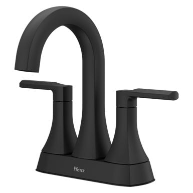 Vaneri 4-in Centreset Bath Faucet, Matte Black D5346