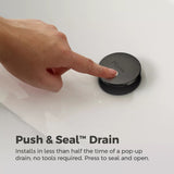 Vaneri 4-in Centreset Bath Faucet, Matte Black
