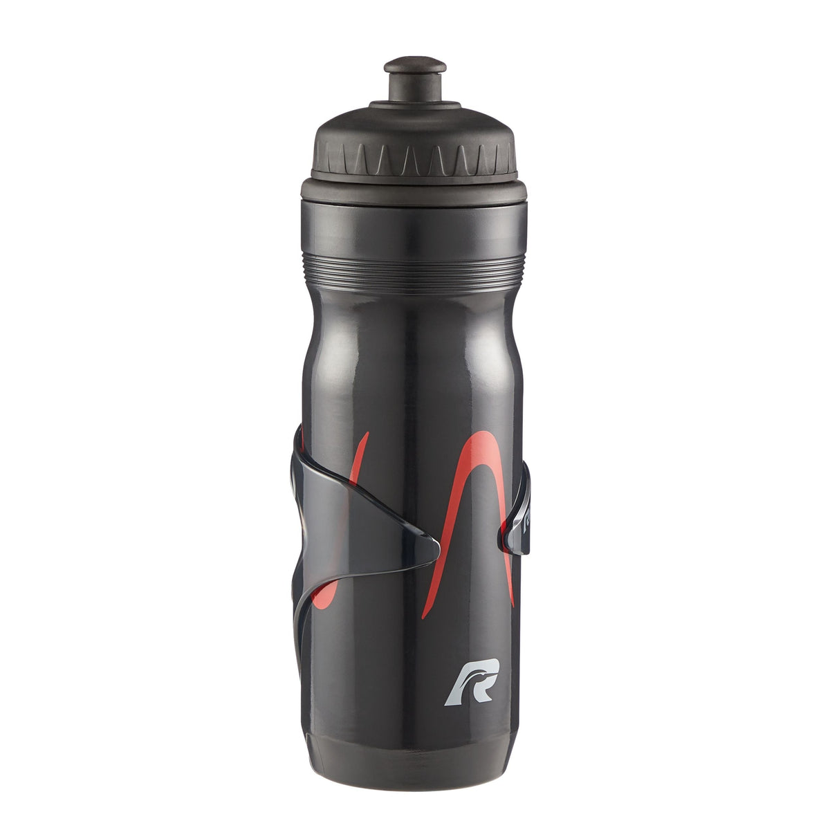 High Flow Valve Bike Water Bottle, Black