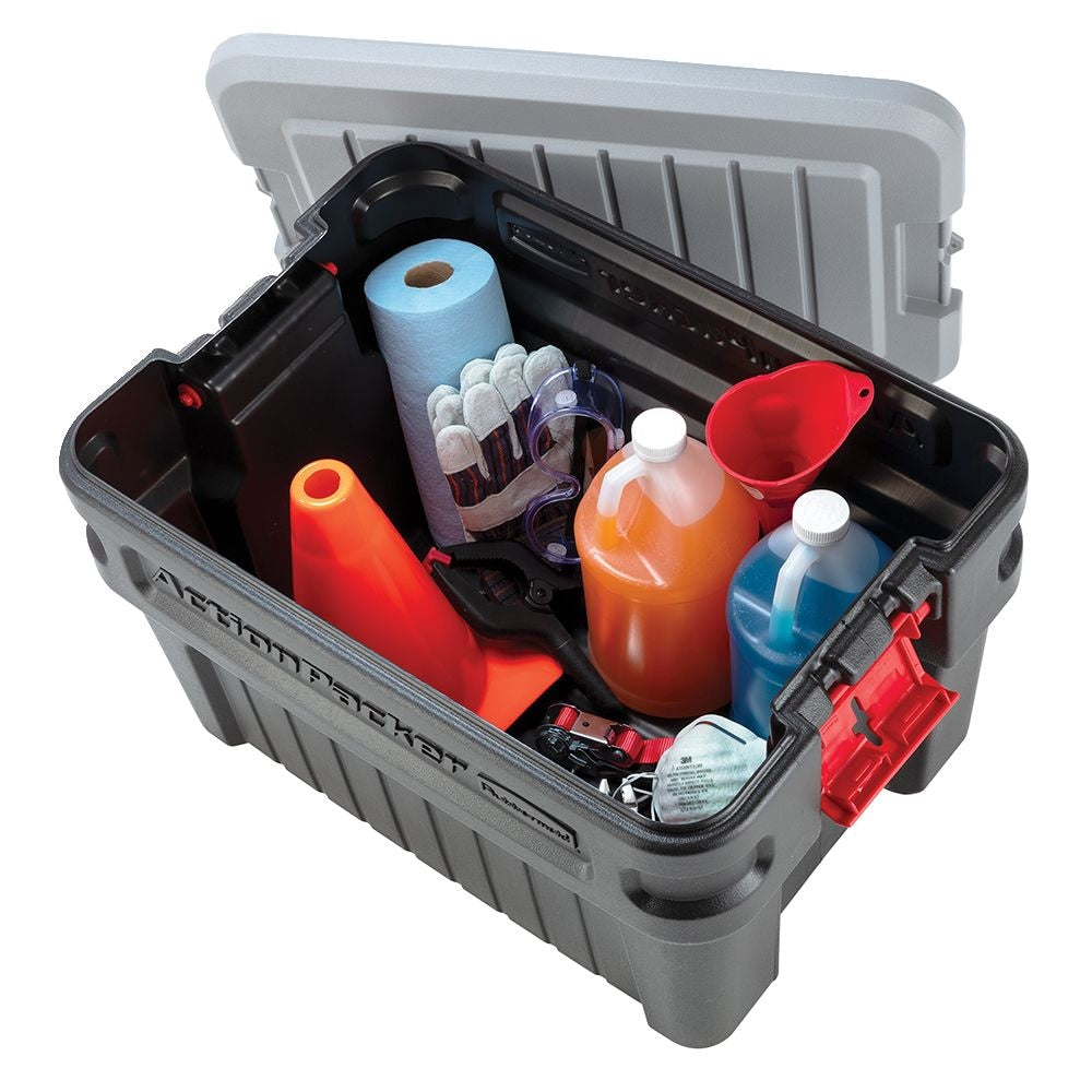 Action Packer Plastic Lockable Storage Container, Stackable & Recyclable, 90.8-L