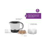 BPA-Free White Multipot Cooker with Built-in Strainer