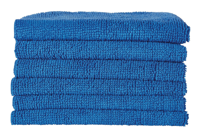 All-Purpose Machine Washable Microfibre Cloths, Blue, 40-pk O8603
