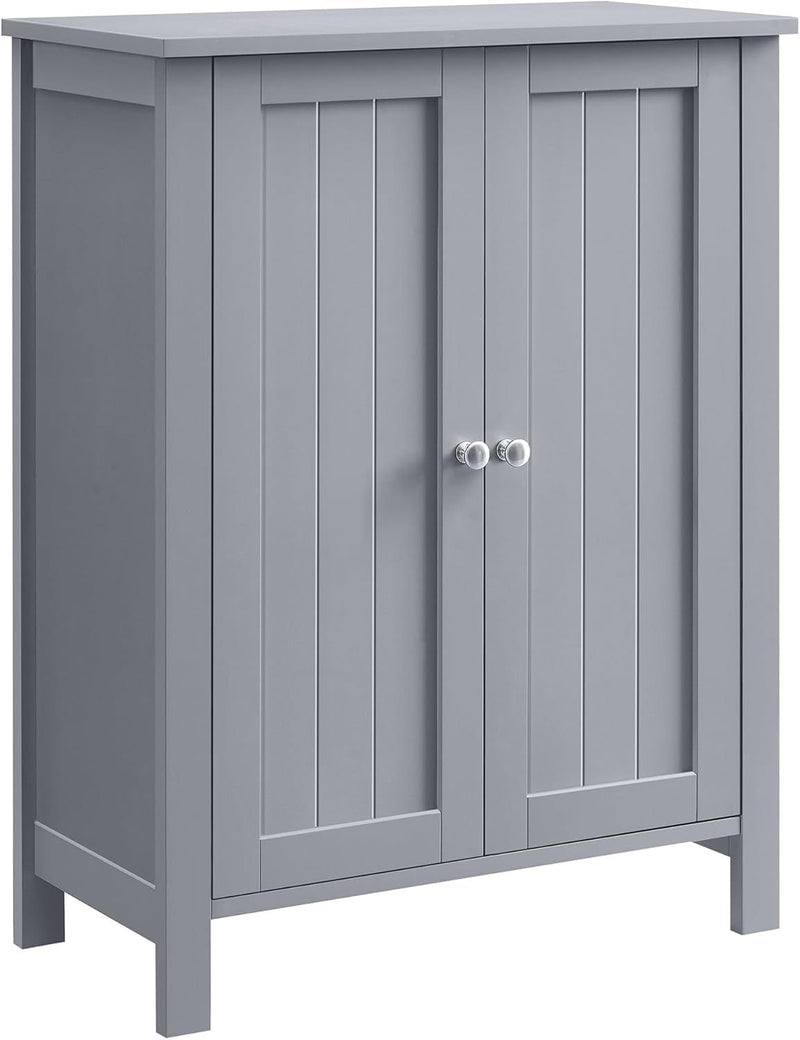 Home 2-Door Dove Grey Storage Cabinet with 2 Adjustable Shelves N7406