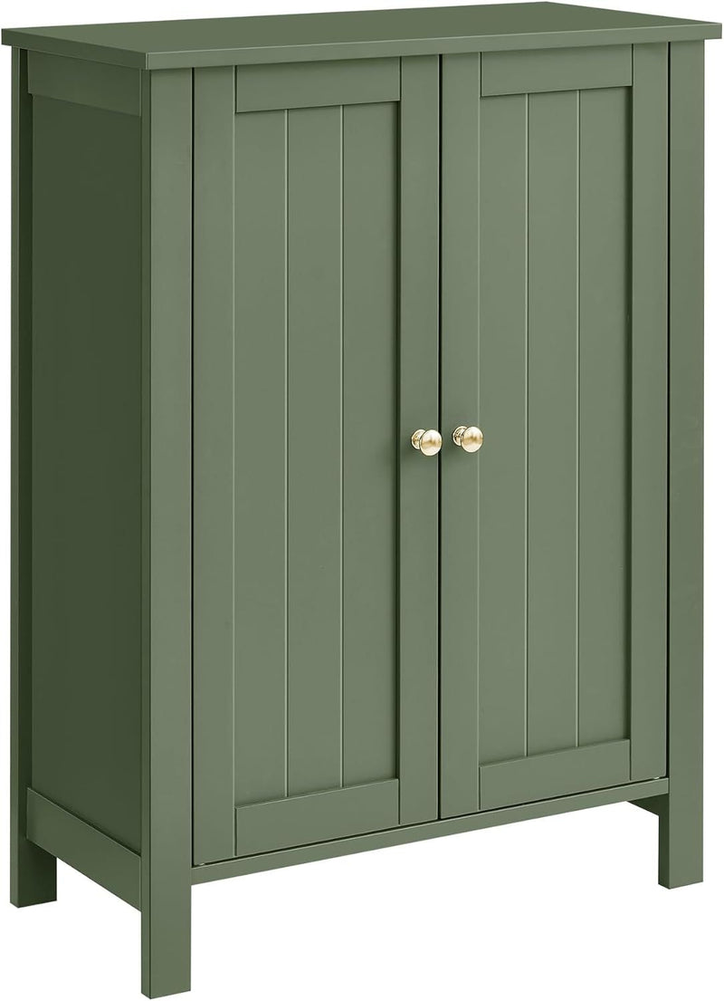Home 2-Door Forest Green Storage Cabinet with 2 Adjustable Shelves G6879