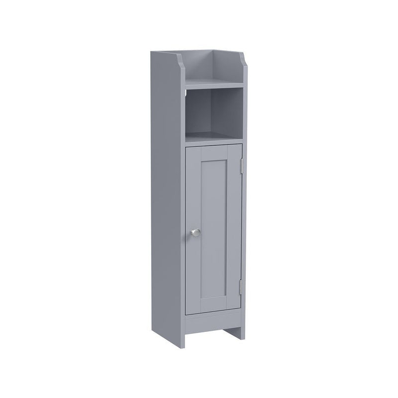 Home 6-Tier Dove Grey Cabinet with 5 Adjustable Shelves O2679