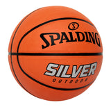 Silver Outdoor Rubber Basketball, Official Size 7 (29.5-in), Orange