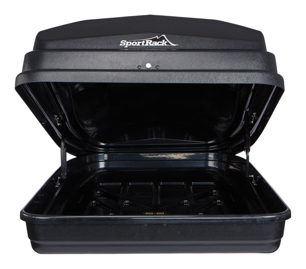 Vista SR7018 Rectangle-Shaped Roof Top Cargo Box, Lockable, X-Large, Black