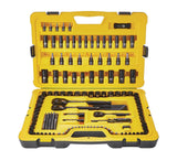 Professional Grade Black Chrome Socket Set, SAE/Metric, 197-pc