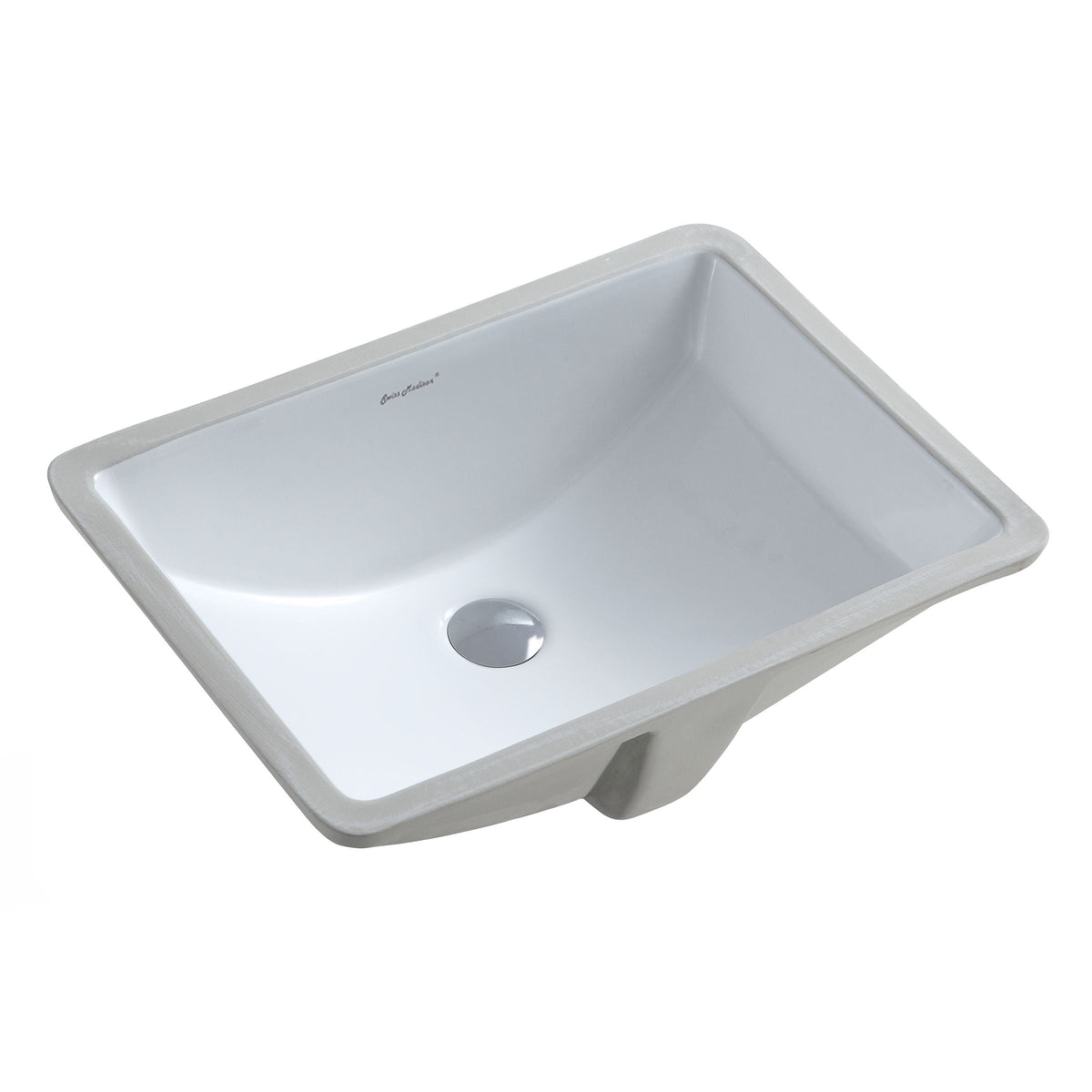 Plaisir Rectangular Undermount Bathroom Sink, 21-in