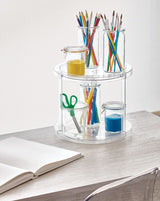 Clear 2-Tier Rotating Turntable Organizer