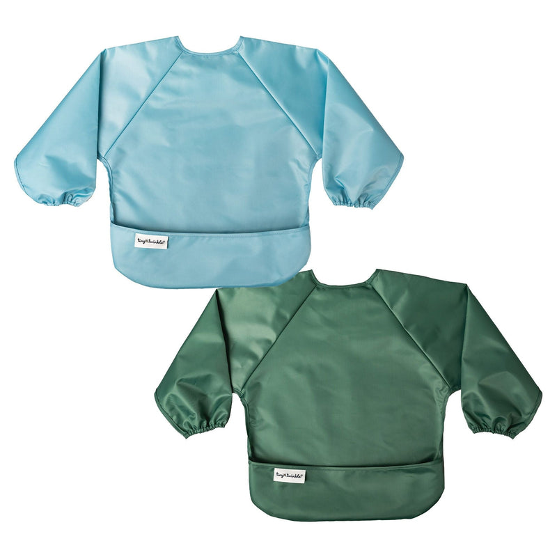 Mess-Proof Apron Bibs, Slate/Olive, 2-pk I4280