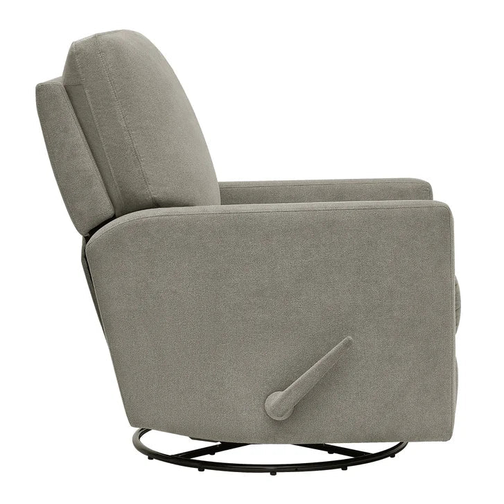 True Innovations Paxley II Grey Fabric Swivel Glider Recliner