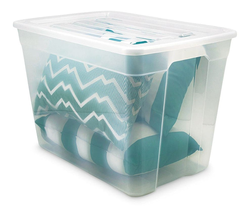 Clear Storage Tote, 72-L N849
