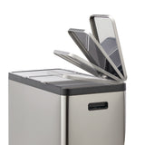 Tri-Sorter Stainless Steel Garbage Can, 3 x 20-L
