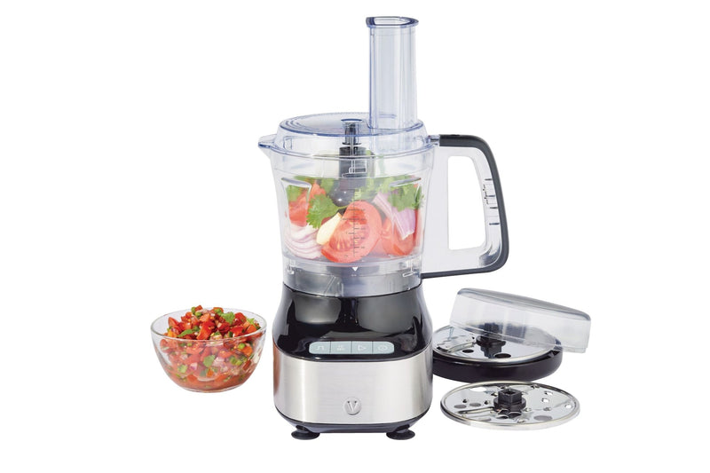 Compact 3-Cup Mini Food Chopper with Storage Case, Silver V3244