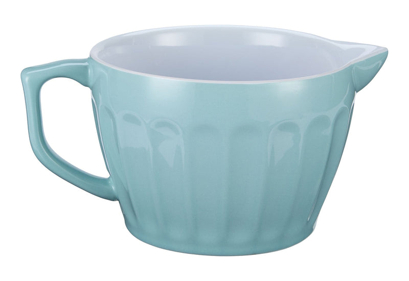 White/Blue Ceramic Batter Bowl, 2.5-qt W8419