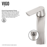 Glass Grey Onyx Bathroom Sink/Basin Set with Linus Faucet and Rectangular Vessel