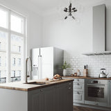 Greenwich Single Handle Pull Down Sprayer Kitchen Faucet with Deck Plate, Stainless Steel