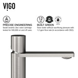 Lorca Grey Bathroom Sink/Basin Set with Gotham Faucet and Rectangular Vessel