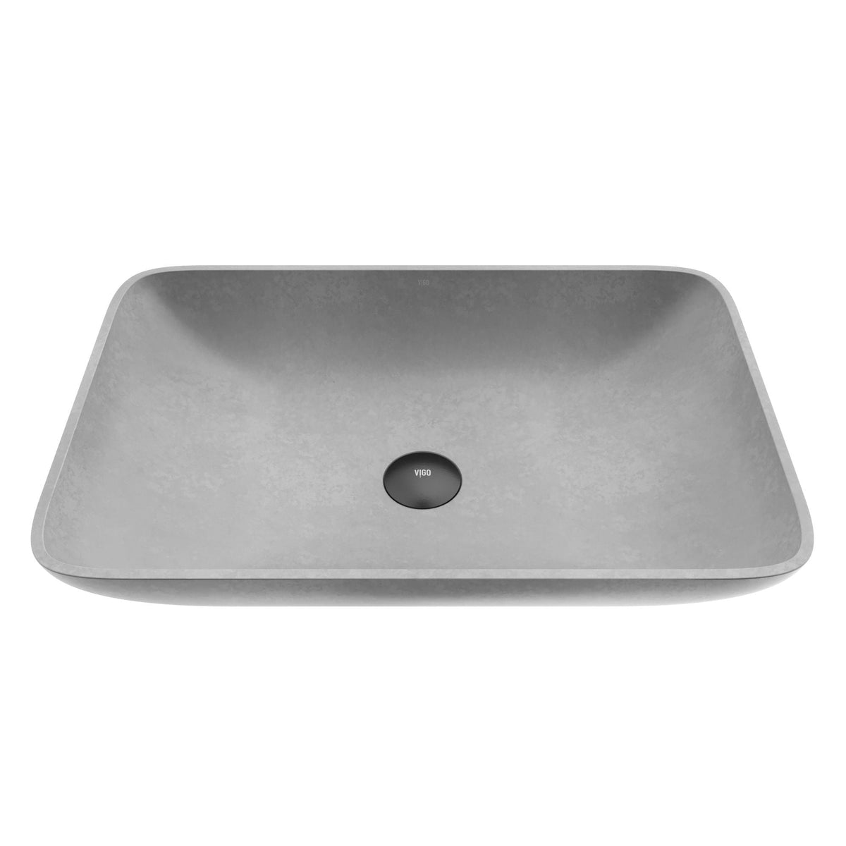 Lorca Gothic 22x15-in Deep Grey Bathroom Sink/Basin with Rectangular Vessel