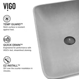 Lorca Gothic 22x15-in Deep Grey Bathroom Sink/Basin with Rectangular Vessel