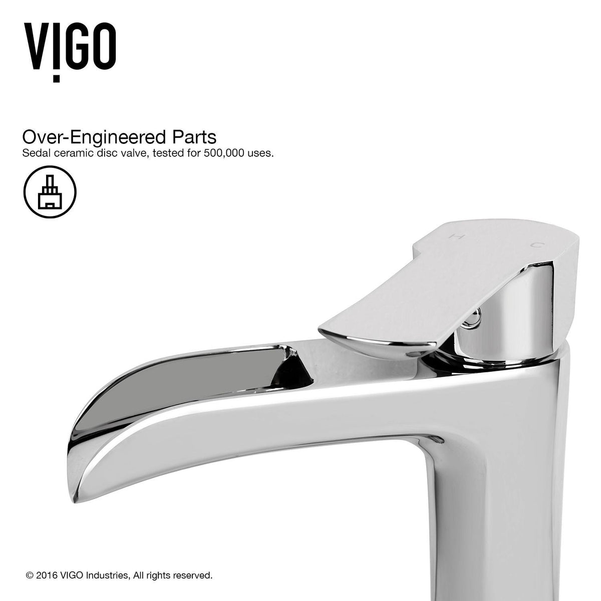 Marigold Matte White Bathroom Sink/Basin Set with Niko Faucet and Rectangular Composite Vessel