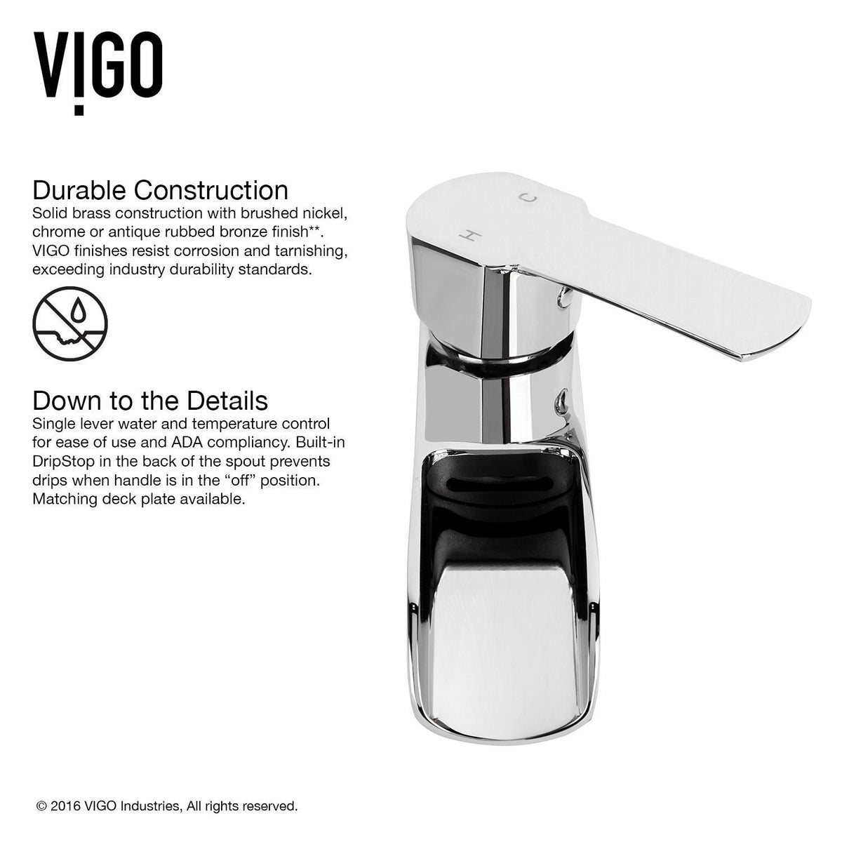Marigold Matte White Bathroom Sink/Basin Set with Niko Faucet and Rectangular Composite Vessel