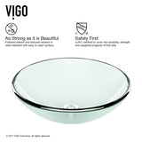 Round Glass Vessel Bathroom Sink/Basin with Repellent Seal Coating, Crystalline