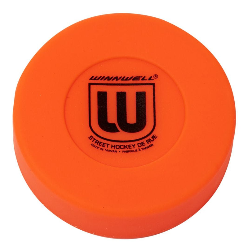 Street Hockey Medium Puck, Orange, 75mm, 50g V6287
