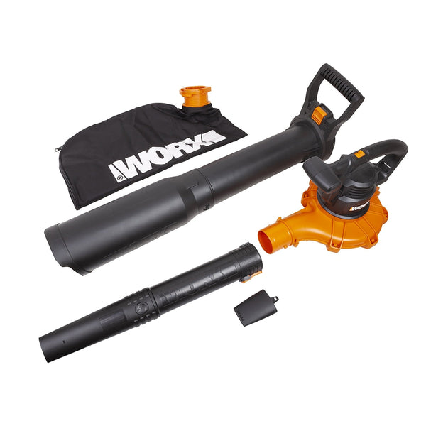 WG518 12 Amp 385CFM Electric Leaf Blower, Vacuum & Mulcher C1112