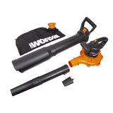 WG518 12 Amp 385CFM Electric Leaf Blower, Vacuum & Mulcher